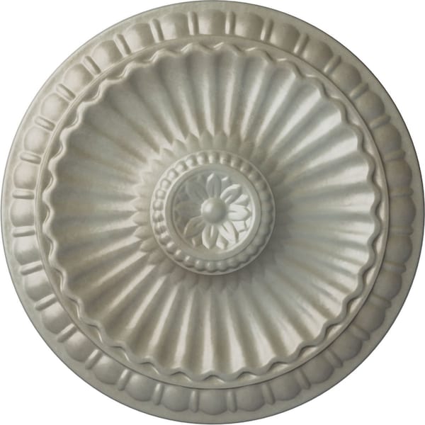 Ekena Millwork Linus Ceiling Medallion, Hand-Painted Flash Gold, 11 1/4"OD x 1 1/8"P CM11LIFLS - main